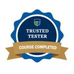 Trusted Tester Course completion certificate